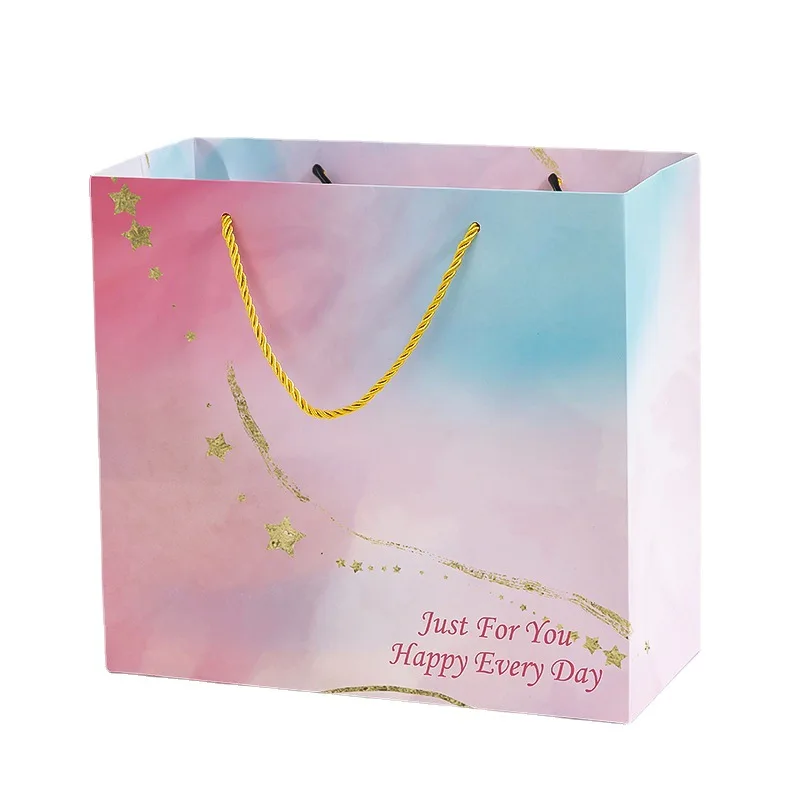 Custom Luxury Clothing Retail Bag Packing Pink Gift Bag Bolsas De Papel  Shopping Packaging Paper Bags With Handles For Clothes - Buy Luxury Paper  Gift