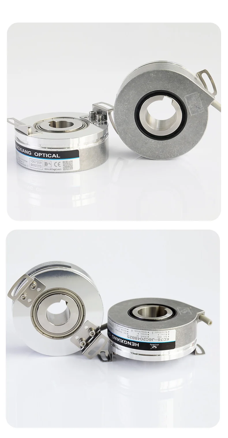 Kc76series Incremental Hollow Shaft Rotary Keyway Dc Motor Encoder