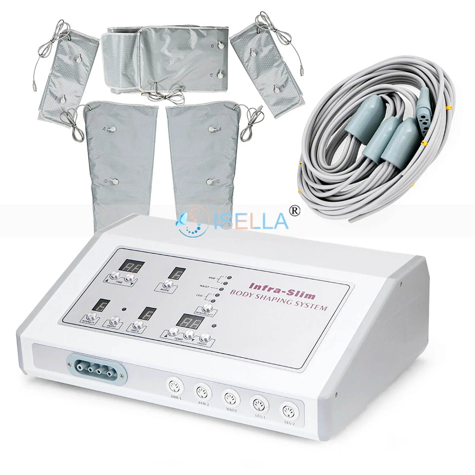 Isella Ip01 Full Body Lymphatic Drainage Infrared Pressotherapy Machine ...