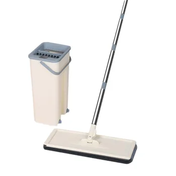 MP11 High cost performance Magic Scratch Cleaning Mop Bucket House Cleaning Tool Household Hands-free Washing Flat Mop