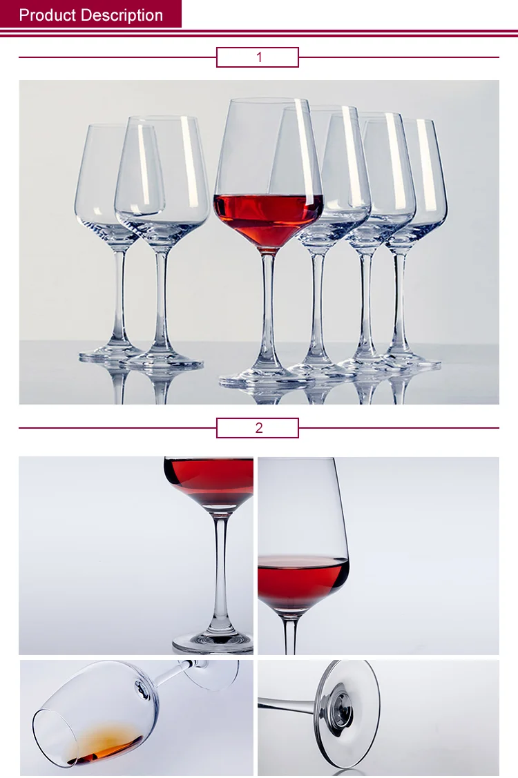 Custom Crystal Red Goblet Wine Glass Goblets Red Wine Goblet Wine Glasses Set