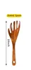 Wood color of slotted spoon