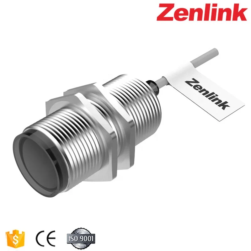 Zhunlian Waterproof Photoelectirc Sensors Diffuse IR Proximity Sensor Switch 12v