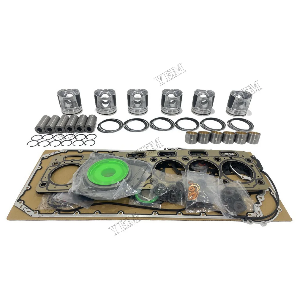 Repair Kit With Cylinder Gasket Set Piston Rings Compatible for Caterpillar C7.1s Diesel Engine Spare Parts