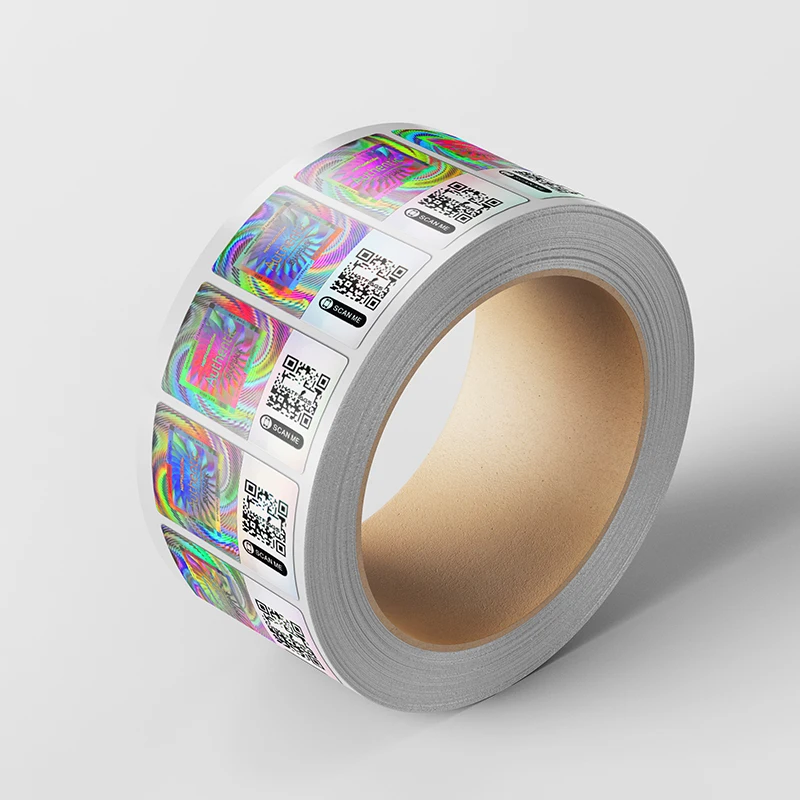 Custom UV INK Optical Clear Lamination Variable Holo Stickers 3D Hologram Inkjet Printable Holographic Sticker Roll