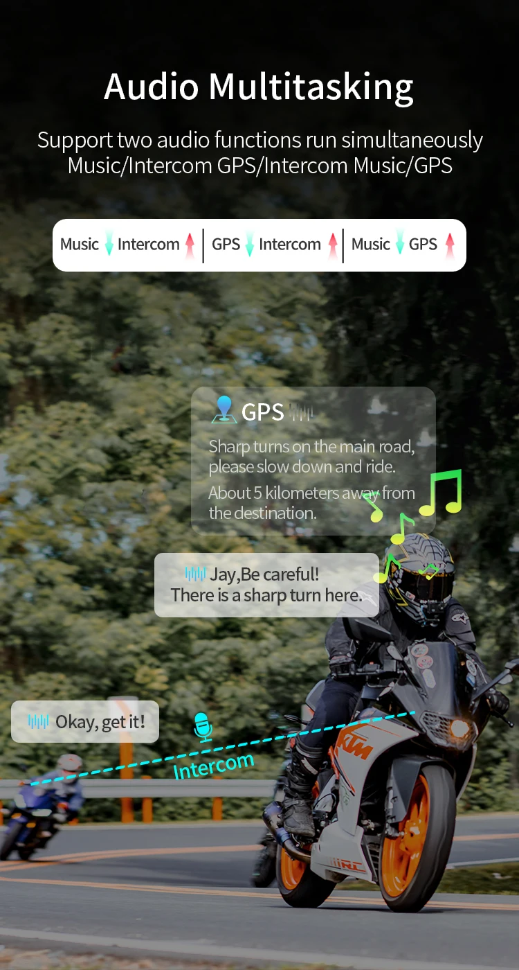 Twvc X5 Wireless Headset 1000m 1000mah Ip67