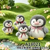 Pinguino con papillon carino e perline