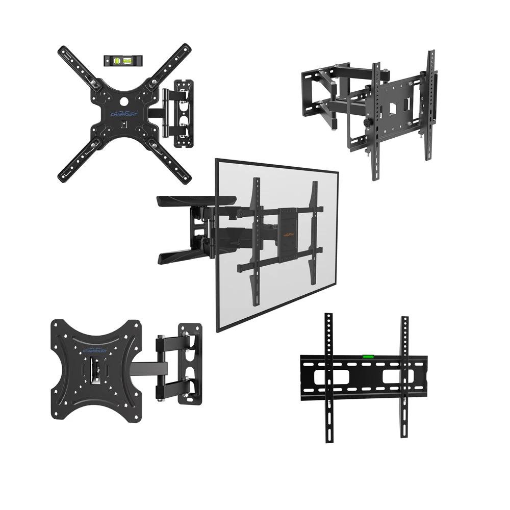 CHARMOUNT Adjustable LED TV Bracket Tilt Swivel Articulating Alloy Steel TV Mount Full Motion Soporte TV Pared Para 26-80 Inches