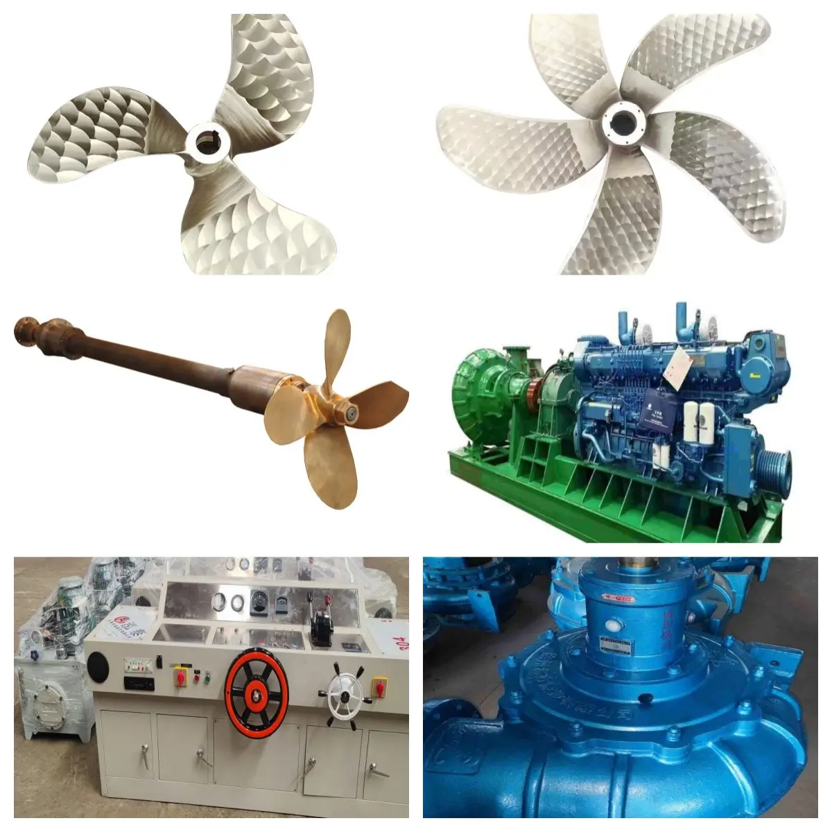 Diesel Engine Driven Controllable Pitch Propeller With Copper Blades