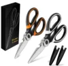Double tooth black-orange + double tooth black-white