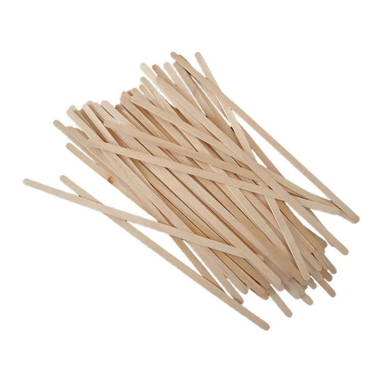 110mm Disposable Wooden Stick Cafe Household Travel Coffee Stirrer for