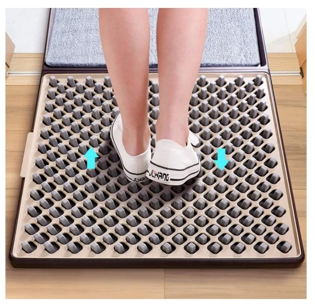 4 Units Of: 3D Super Shoes Cleaning Floor Door Mats with Disinfectant  available