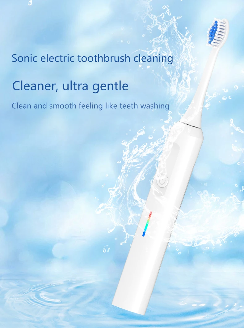 China Factory Wholesale Type Wireless Charging Rechargeable Customized Electric Sonic Toothbrush details