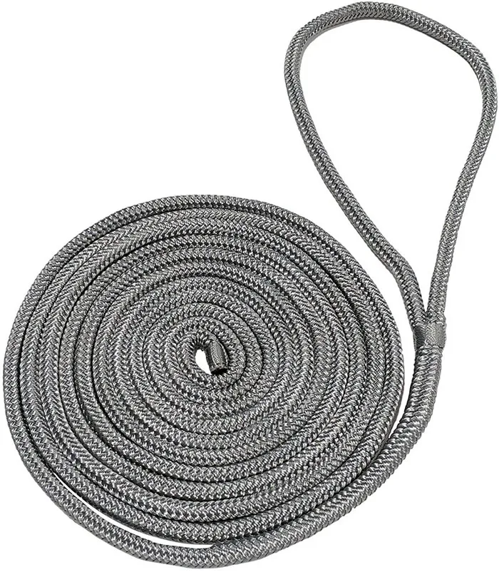 Factory price double braid nylon polyester pp dock line marine rope