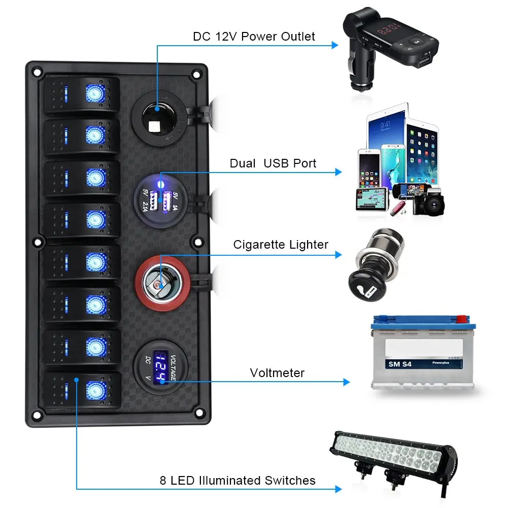 Interruttore Automatico Fydun 12V Per Auto E Barche Interruttore Automatico Fydun 12V Per Auto E Barche