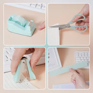 Best-Selling European American Style Desktop Office Stationery Set New Jade Color Includes File Folder Accessories