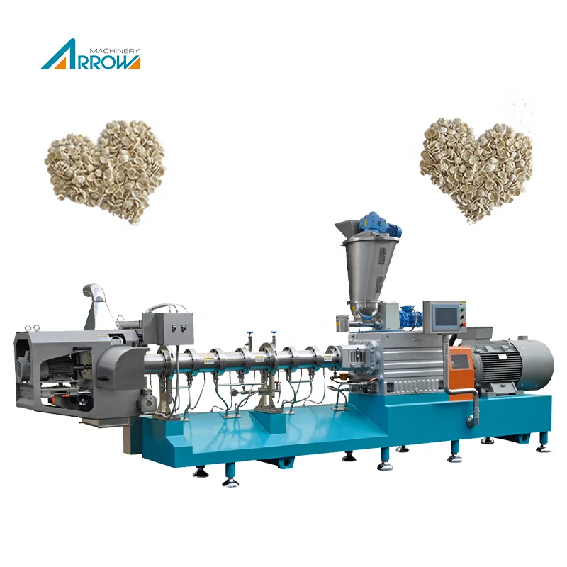 Automatic Corn Flakes Extruder Breakfast Cereals Maize Flakes Making Machine