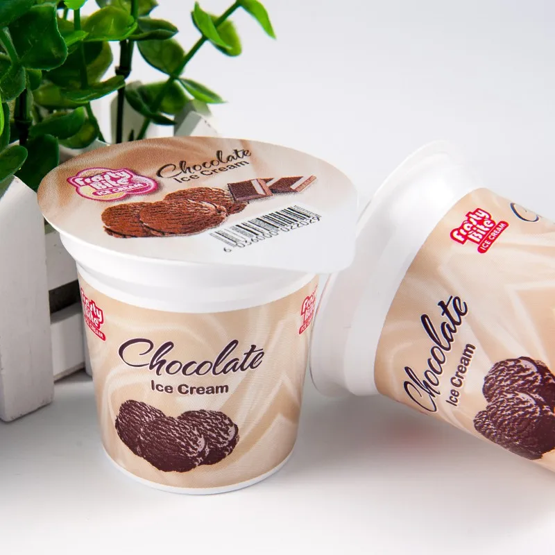 125ml Printed Packaging Yaourt/yogurt Cups Die Cut Aluminum Foil Sealing Lids