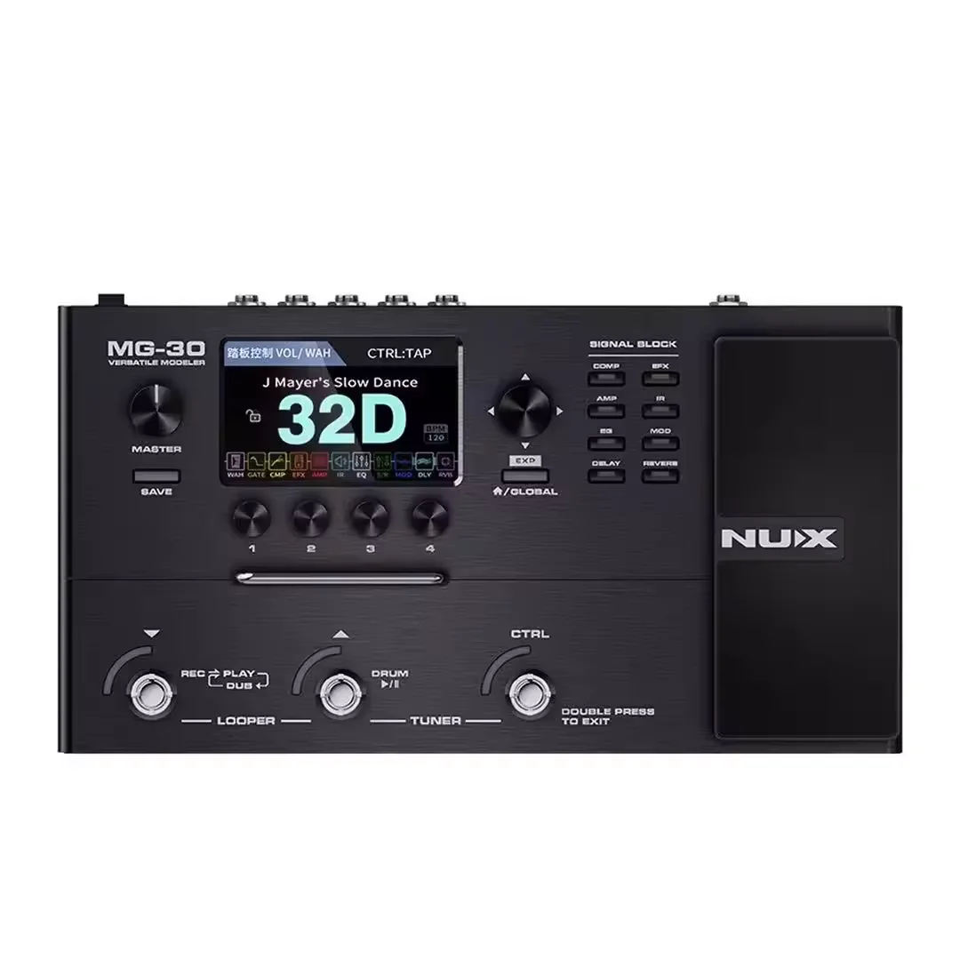 NUX MG-30 Guitar Effects Processor Pedal - Multi Effects Box for