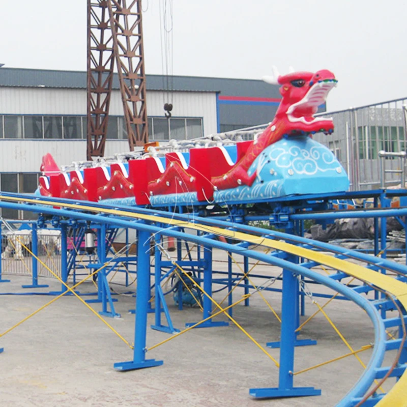 Lower Price Fairground Amusement Park Equipment Roller coaster Rides Dragon Roller coaster for Sale