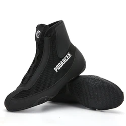 Оптовая продажа на заказ профессиональные высокие спортивные ботинки для тренажерного зала Бодибилдинг боксерская обувь для мужчин