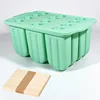 12 moldes para helado verdes - 50 unidades