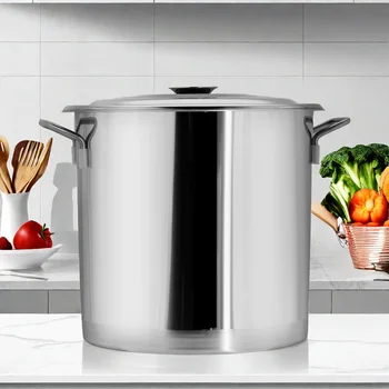 Daosheng 2024 Hot Sale Soup Pot For Gas Factory Directly Supplies High-quality Stainless Steel Soup Bucket