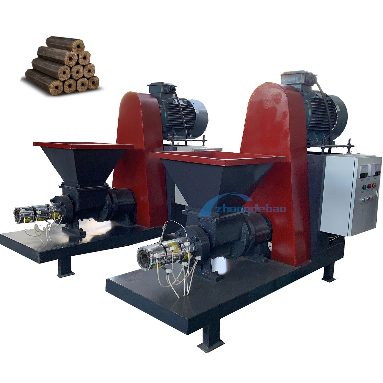 Competitive Compressed Wood Sawdust Biomass Tree Leaves Bamboo Charcoal Coal Briquettes Press Manufacturing Machines Price