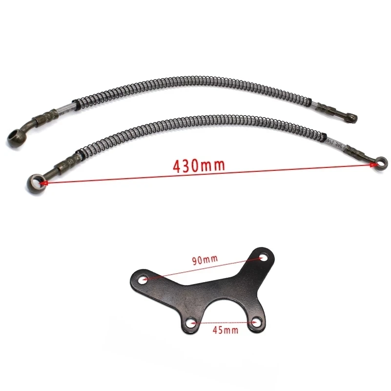 Комплект радиатора масляного охлаждения двигателя мотоцикла, комплект радиатора для 125 куб. См 140 куб. См, оригинальный двигатель, внедорожник, мотовездеход, комплект алюминиевого радиатора, Масляный шланг