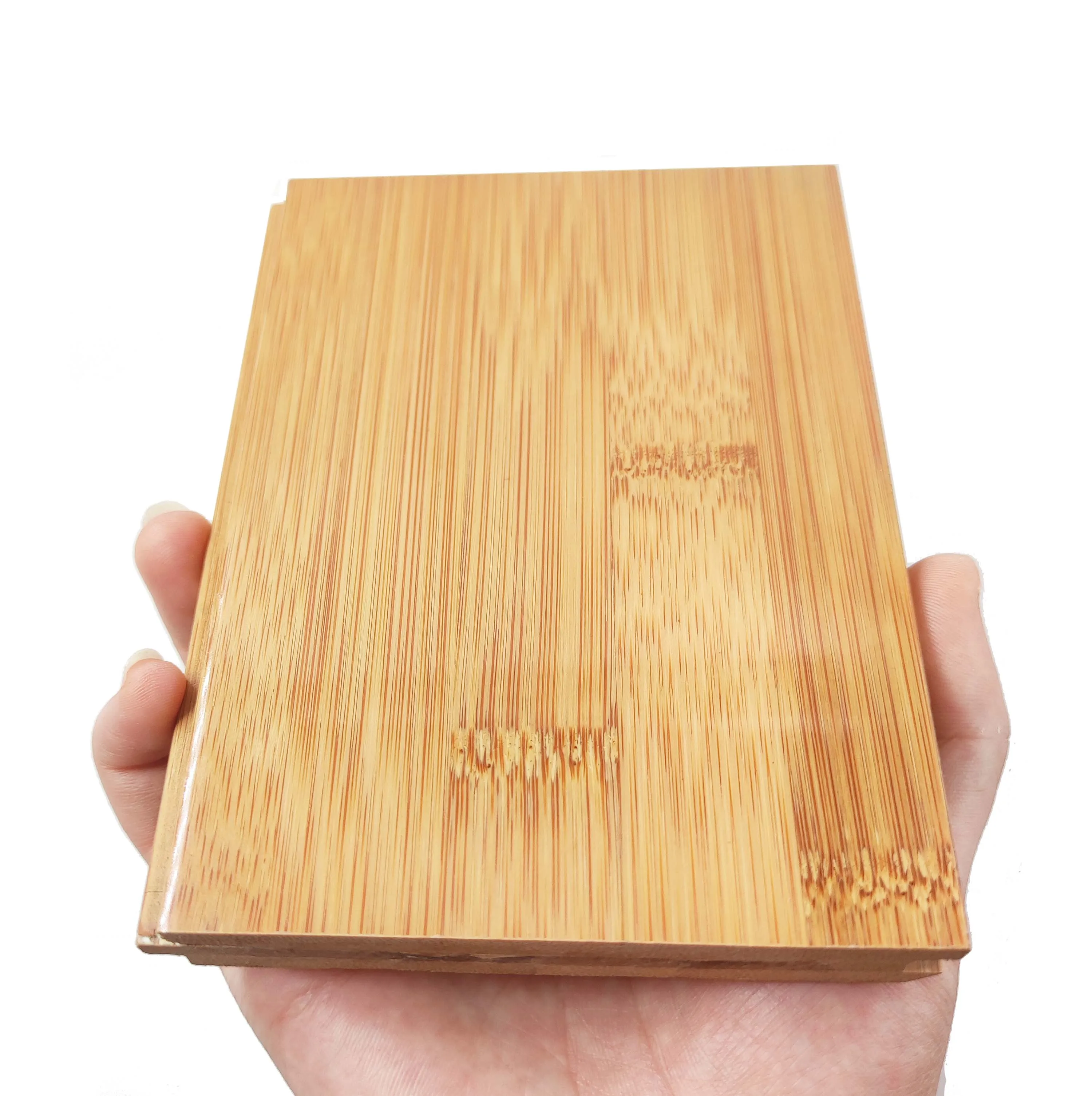 High Glossy Click Lock System Prefinished Natural Solid Bamboo Flooring