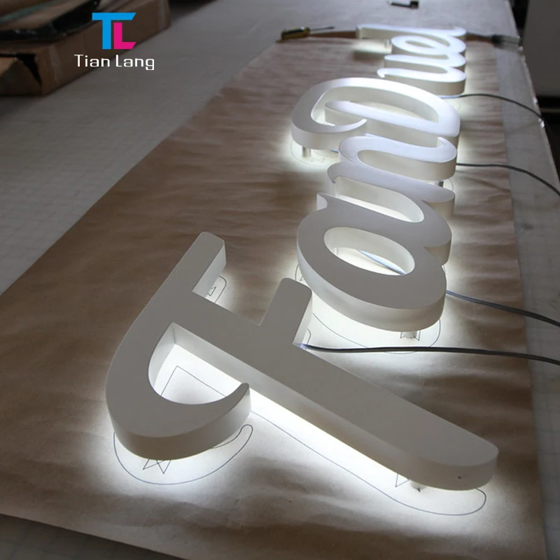 ショップ名 サインボードデザイン 店舗用 3D電子LED屋外サインボード ロゴ 価格