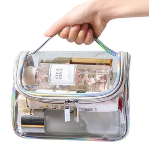 Girls Waterproof Transparent Pvc Makeup Toiletry Plastic Clear Cosmetic Bag