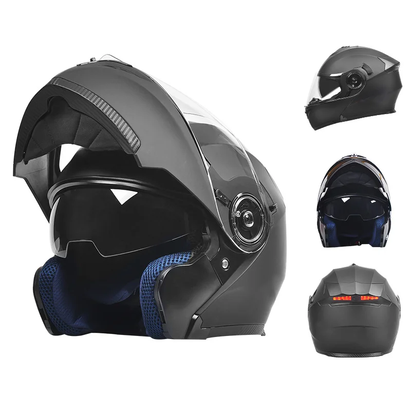 cheap motorcycle helmets wholesale High Quality Open Face AD Motorcycle Helmet with Dual Visors