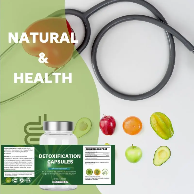 OEM the  Detoxification Capsules Are Made From Plant Extract Cascara Sagrada, Composition of Psyllium Husk Senna Leaf Extract
