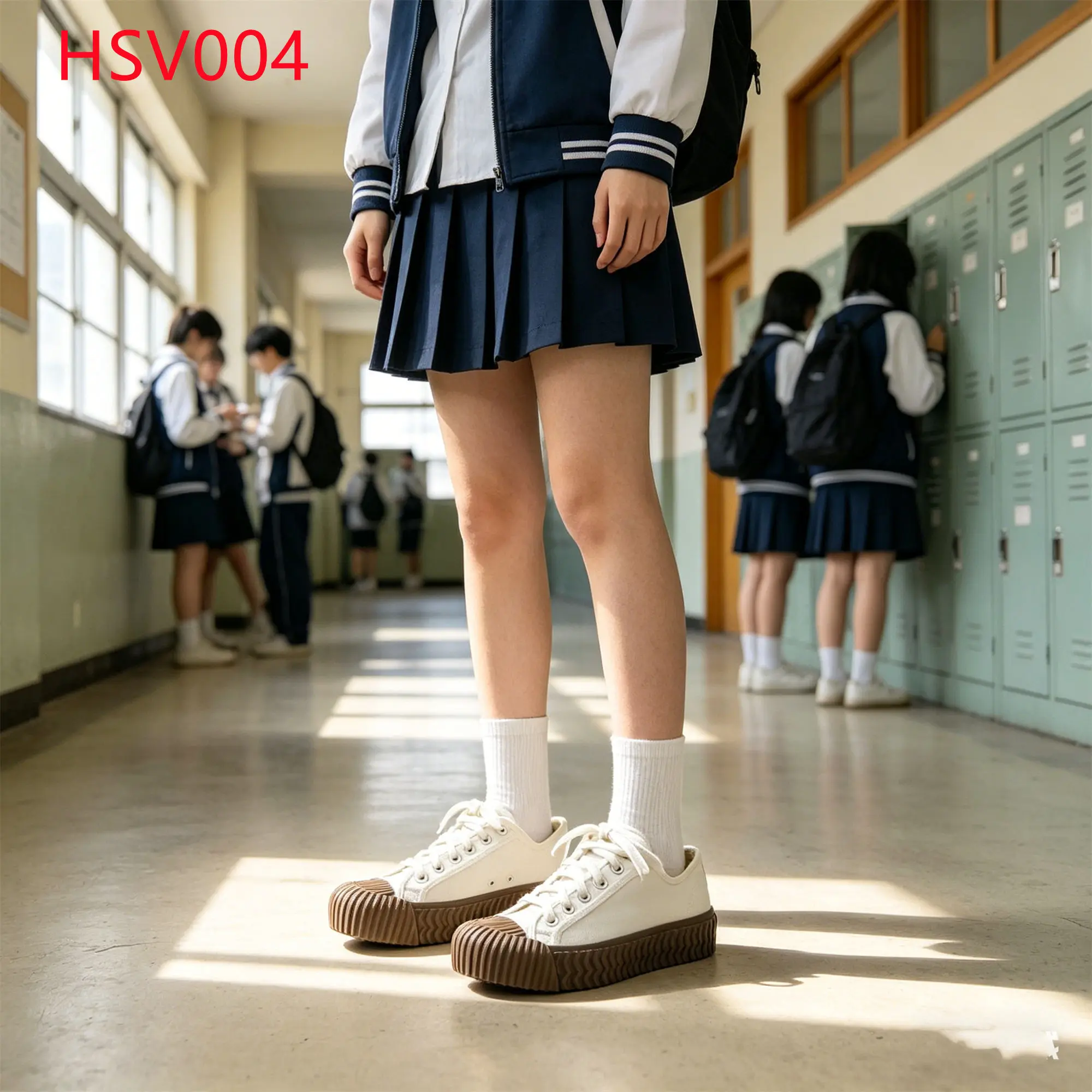 LXG,University Campus Daily Walking Lace-up Canvas Vulcanized Shoes All-day Walking comfort Anti-Deformation Sneakers HSV004