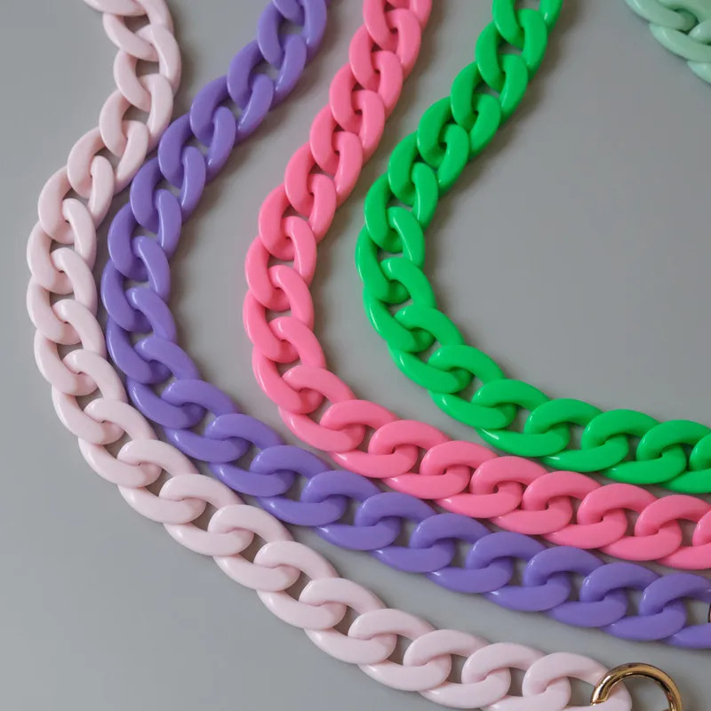 acrylic chain bolsa strap