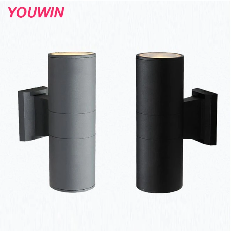 YOUWIN Outdoor double heads mounting lights ip65 2x3w wall mounted up and down led wall light