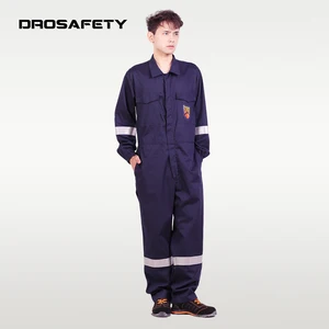 OEM Shipyard Work Clothes Anti Static Reflective Fire Resistant Cotton NFPA 2112 Workwear Safety Coverall