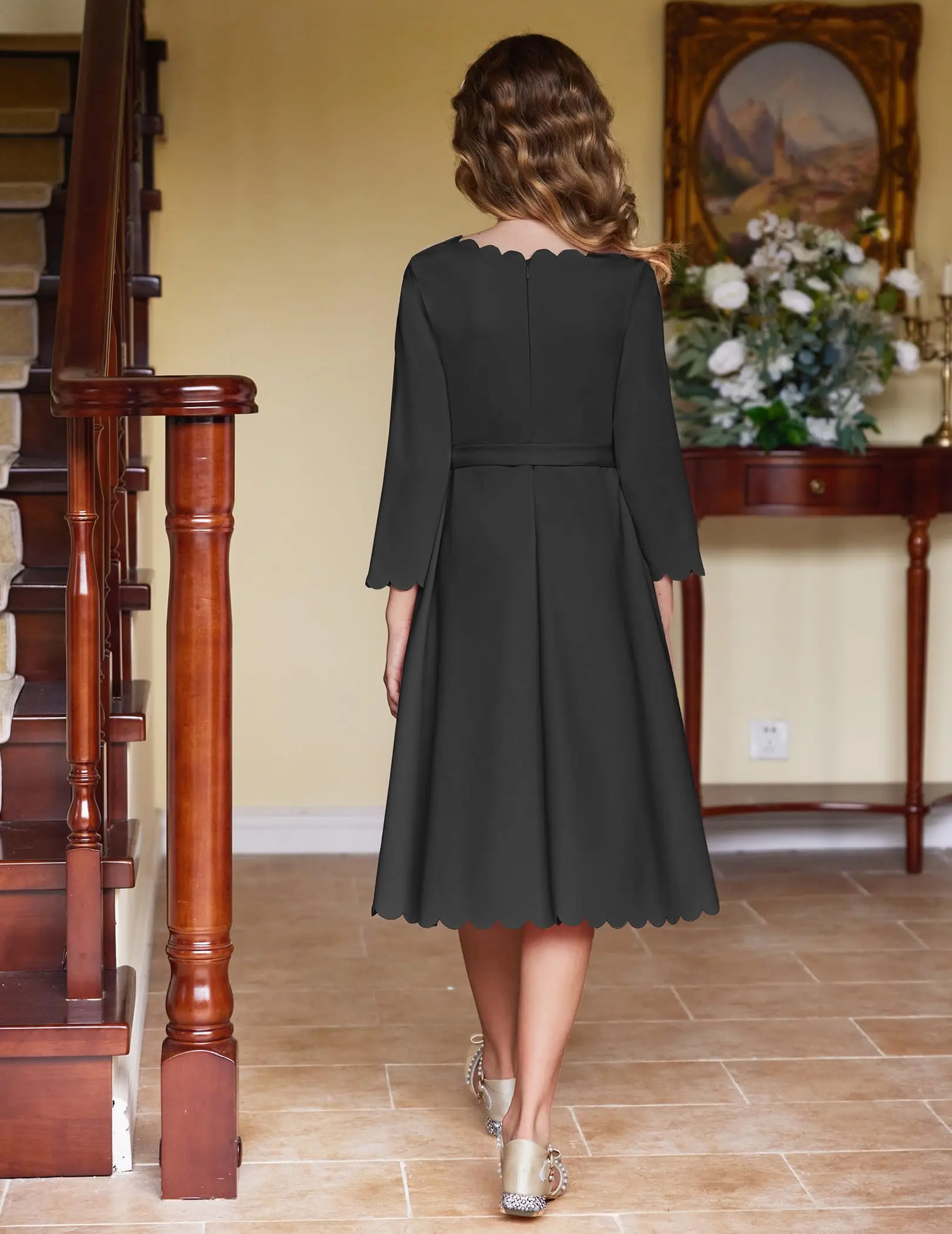 madewell black linen dress Black Ribbed Knit Long Sleeves Dress Small