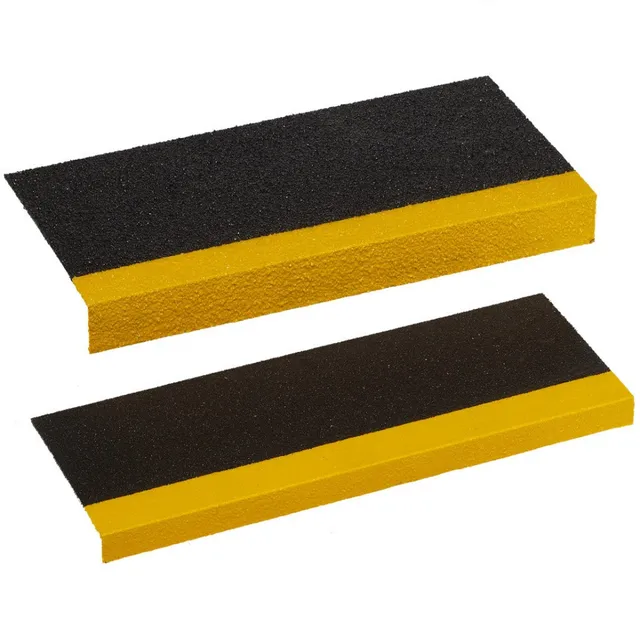 Frp/grp Anti slip Nosing Custom Fiberglass slip Strip Step Corner Protector Fiberglass Carborundum Anti-slip Strips