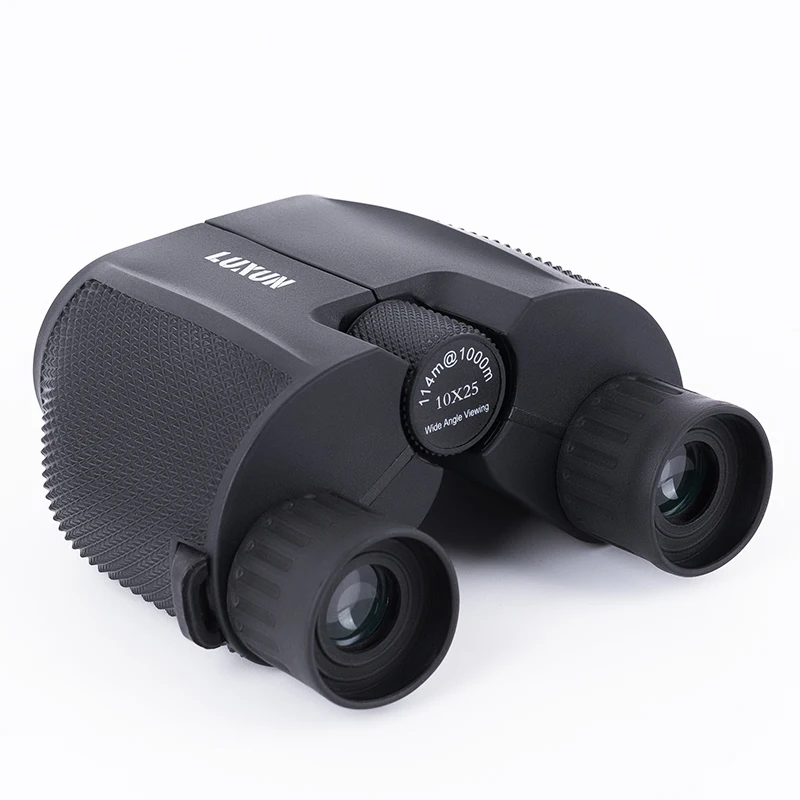 LUXUN High Resolution 10x25 Compact Binoculars with Low Light Long Range Binoculars