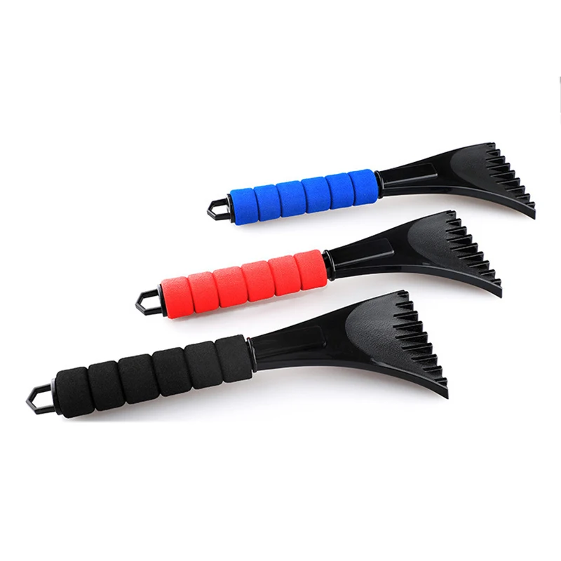 Custom Cheap Portable Plastic Car Ice Scraper Winter Snow Clean Windshield Scrapers With Soft