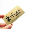 Matt gold metal business card