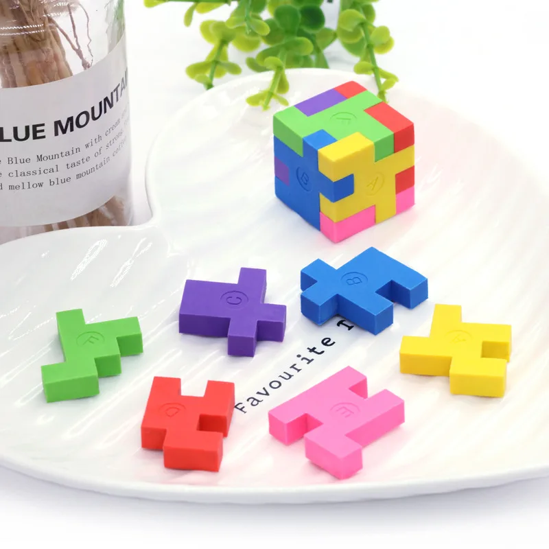 1pc Puzzle Cube Eraser Diy Bloc De Construction Jouet De Combinaison De  Démontage Gomme 1,18 * 1,18 Pouces / 3 * 3cm, Paiement En Ligne Rapide Et  Sécurisé