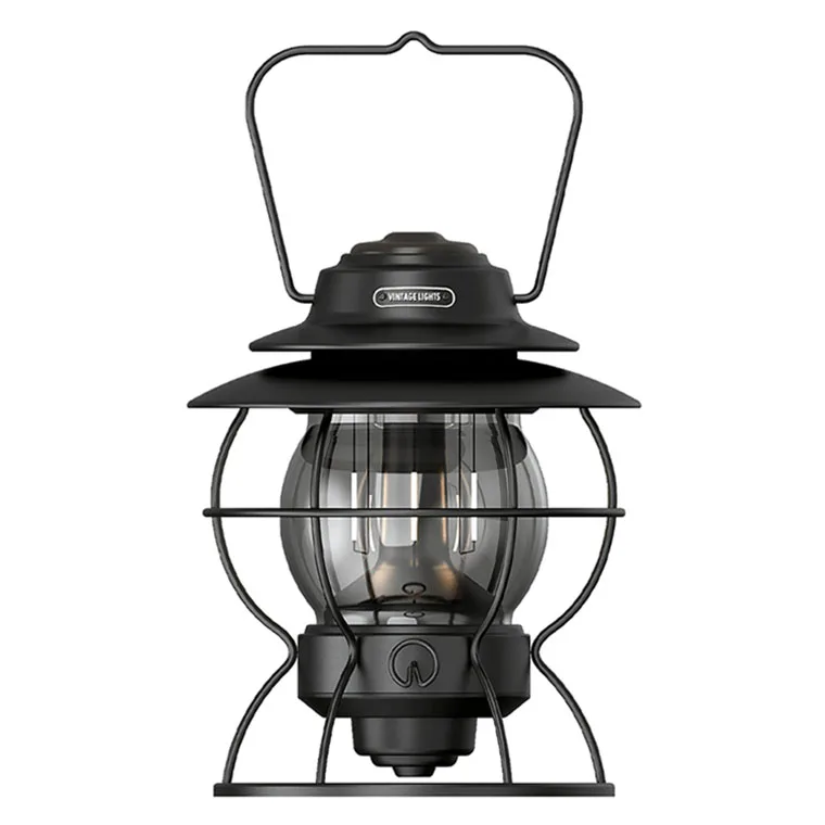 Camping Lantern, Dimmable LED Lamp Type C Rechargeable Vintage