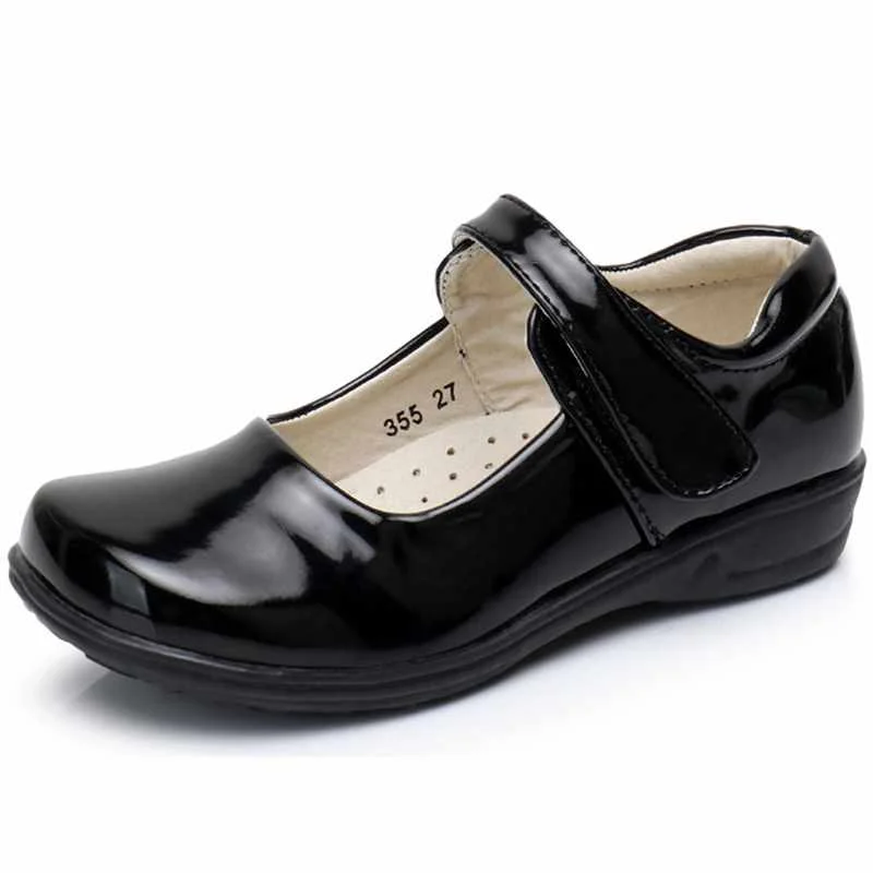 
Детская обувь черные туфли для девочек для начальной школы обувь для принцесс 