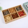 กล่องผลไม้แห้ง 6 ช่อง 20*30*5CM