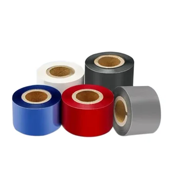 Custom color white red blue green thermal transfer ribbon print consumable carbon ribbon