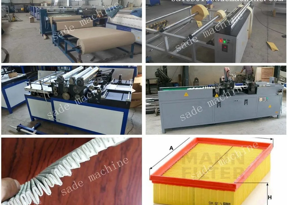 Hot Sale Fullauto Cnc Knife Air Filter High Speed Paper Pleating