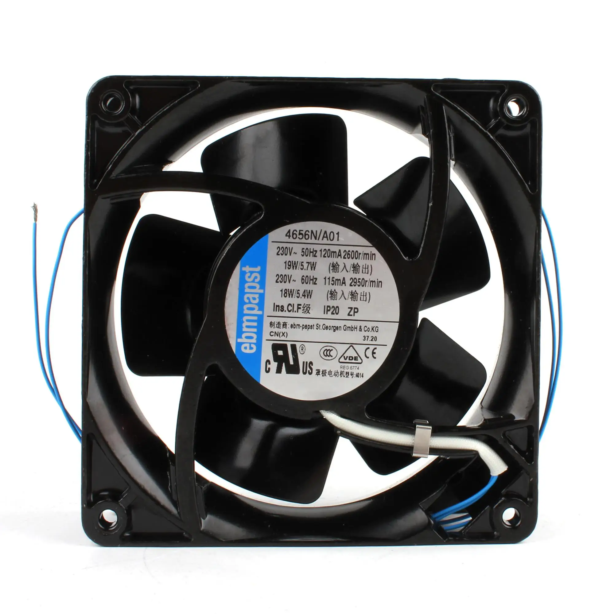 4656N 12038 all metal high temperature resistant AC230V 19/18W 12CM cooling fan 並行輸入品 Original 4656N⁄A01 Ac220v 230v 12CM 12038 120mm 19W Ac All Metal